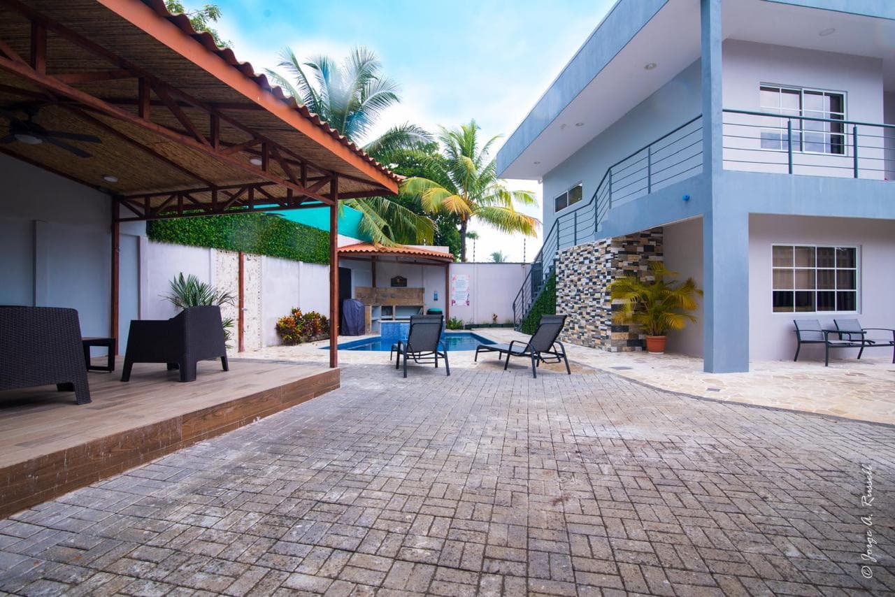 Pool patio at Corals Residence